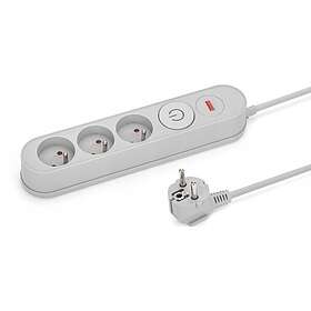 Montis MT137-1,5 3-vägs Överspänningsskyddad Grenuttag 1.5m