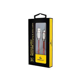 Gembird CC-USB2R-AMmBM-2M-R Micro-USB till USB 2.0 2m