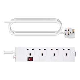 Vision 4-Way Power Strip 1.8m TC-PSTRP4UK