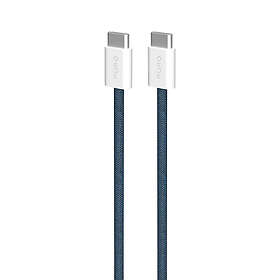 Puro PUCCCFABK415MTDKBLUE USB-C till USB-C USB 2.0 1.5 m