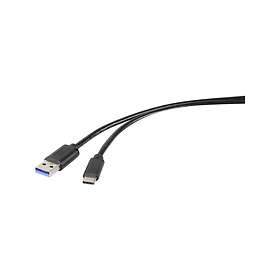 Renkforce RF-4599658 USB-A till USB-C USB 3.2 Gen 1 0.5 m