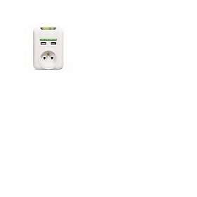 Logo Cordless 1-Way med 2x USB Överspänningsskydd 8590274446618