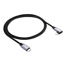 Akyga AK-USB-56 USB-C till Lightning 1m Stöd För Strömleverans På Upp Till 30 W, Vinklad