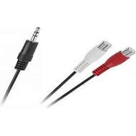 Cabletech 3.5mm till 2x RCA Ljudkabel 0.51m Z060207