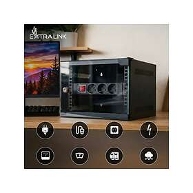 Extralink 10" 1U 3-vägs Strömbrytare Power Strip