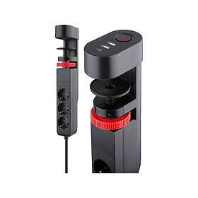 REV Ritter 3-vägs Grenuttag med USB