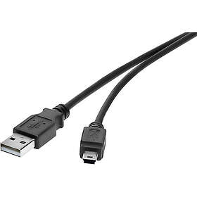 Renkforce RF-4455804 USB-A till Mini-USB B USB 2.0 0.15 m