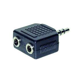 TRU COMPONENTS 1559828 Adaptateur Jack 3,5 mm Mâle vers 3,5 mm Femelle Stéréo 3