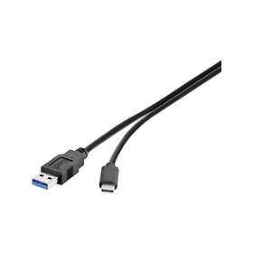 Renkforce RF-3241264 USB-A till USB-C USB 3.2 Gen 1 0.15 m