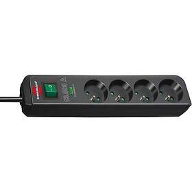 Brennenstuhl Eco-Line 4-Voies Multiprise Protégée Contre les Surtensions 1412000