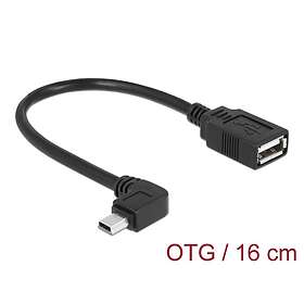 DeLock 83245 USB-A till Mini-USB Typ B USB 2.0 OTG 16 cm