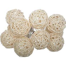 Atmosphera Rattan Ljusslinga 10L (162cm)