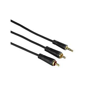 Hama 2x RCA til 3.5mm Stereo Lydkabel 1.5m 00122298