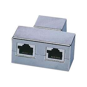 Assmann AT-AG 2X8/8 Nätverkskoppling RJ-45 (Hona) till RJ-45 (Hane) Skärmad Cat 5E Halogenfri