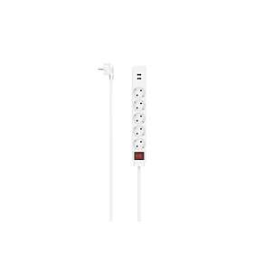 Hama 00223183 5-Way Surge Protected Power Strip 1.4m