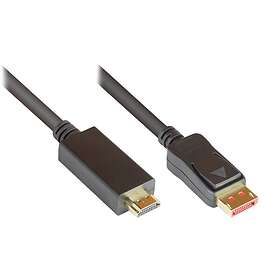 Alcasa electronik Alcasa DisplayPort till HDMI-kabel 5m DP14-HDMI5