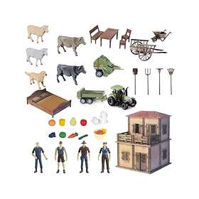 ProNice Farm Figures Farmers And Hospital House Farming Tools Agricultural Envir