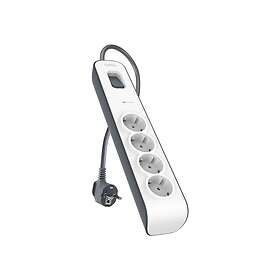 Belkin BSV400VF2M-V2 4-vägs Överspänningsskyddad Grenuttag 2m