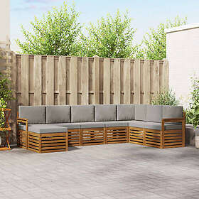 vidaXL Sektionssoffa Set med Kudde 8 st