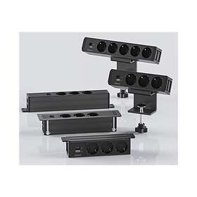 Deltaco Office 4-Vägs Eluttag med 1x USB 1902242