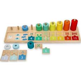 Lelin Toys Träpussel Att Lära Sig Räkna