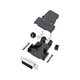 Encitech 6355-0036-12 Tri-P-15-Dbs-K D-Sub Hood Kit 180° 15 Poles Solder Head 1 