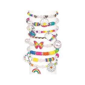 Make It Real Smykkefremstillingssæt Armbånd "Regnbue Og Perler"
