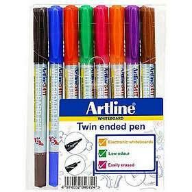 Artline EK-541T White Board Marker Dobbeltsidet 8-pack