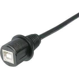 TRU COMPONENTS 1586512 USB B Socket with 1m Cable IP67 Adapter
