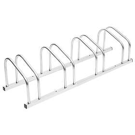 vidaXL Bike Rack Floor for 4 Bikes Galvanised Steel