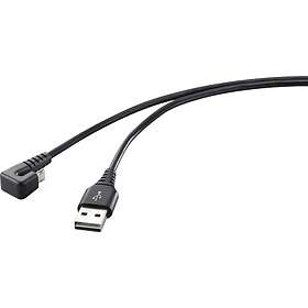Renkforce RF-4598342 USB-A - Micro-USB 90°