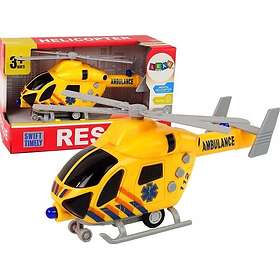 Lean Toys Ambulance Helicopter Yellow Sound Lights