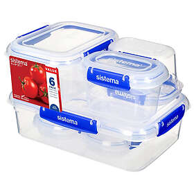 Sistema Klip It Plus 6-Piece Set Plastic Storage Container