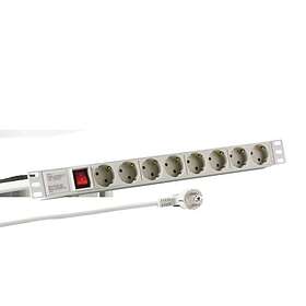 EFB-Elektronik 19" 1U 8-Way Switched Power Strip EK631DE.2GR