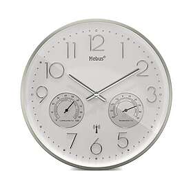 Mebus Radio Wall Clock With Thermo-Hygrometer