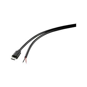 TRU COMPONENTS TC-8990608 USB 2.0 vers Micro-B extrémité ouverte 1m