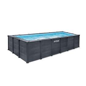 Intex Graphite Rectangular Frame Pool Set 600x300x124cm