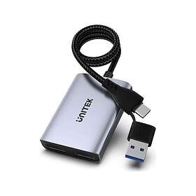 Unitek V1427A01 USB-C/A til 2x HDMI MST Full HD Adapter