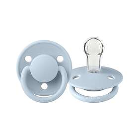 Bibs De Lux Silicone Pacifier 0-6m (Baby Blue)