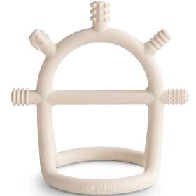 Mushie No Drop Sensory Teether Silicone 0-3m (Sable)