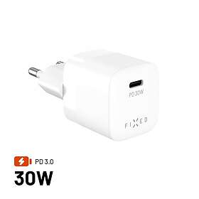 Fixed FIXCG30M-C-WH Mini GaN Laturi USB-C-lähdöllä ja PD-tuella 30W