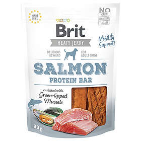 Brit Jerky Snack Friandises Dentaires Saumon 80g