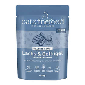 Catz Finefood Pouch Salmon & Poultry 8x85g