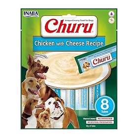 Churu Puree Moelleux & Crémeux Friandises pour Chien Poulet & Fromage 8x20g