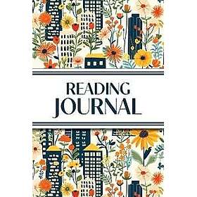Reading Journal (Cozy Blue Cityscape with Yellow Sunflowers & Wildflowers)