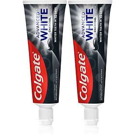 Colgate Advanced White Charcoal Valkaiseva Hammastahna 75ml 2-pack