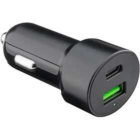 Goobay Chargeur de voiture 48W USB-C + USB-A