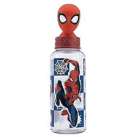 3D Adlibris Spiderman Plastflaske med Figur 560ml