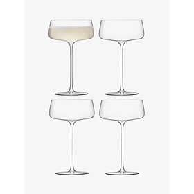LSA International Metropolitan Champagne Glass 30cl 4-pack