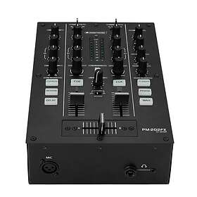 Omnitronic PM-202FX 2-kanals DJ-mixer med filter, FX og Bluetooth